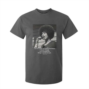 Angela Davis Inspirational Quote T Shirt For Kid Black History African Pride Power TS14 Dark Heather Print Your Wear