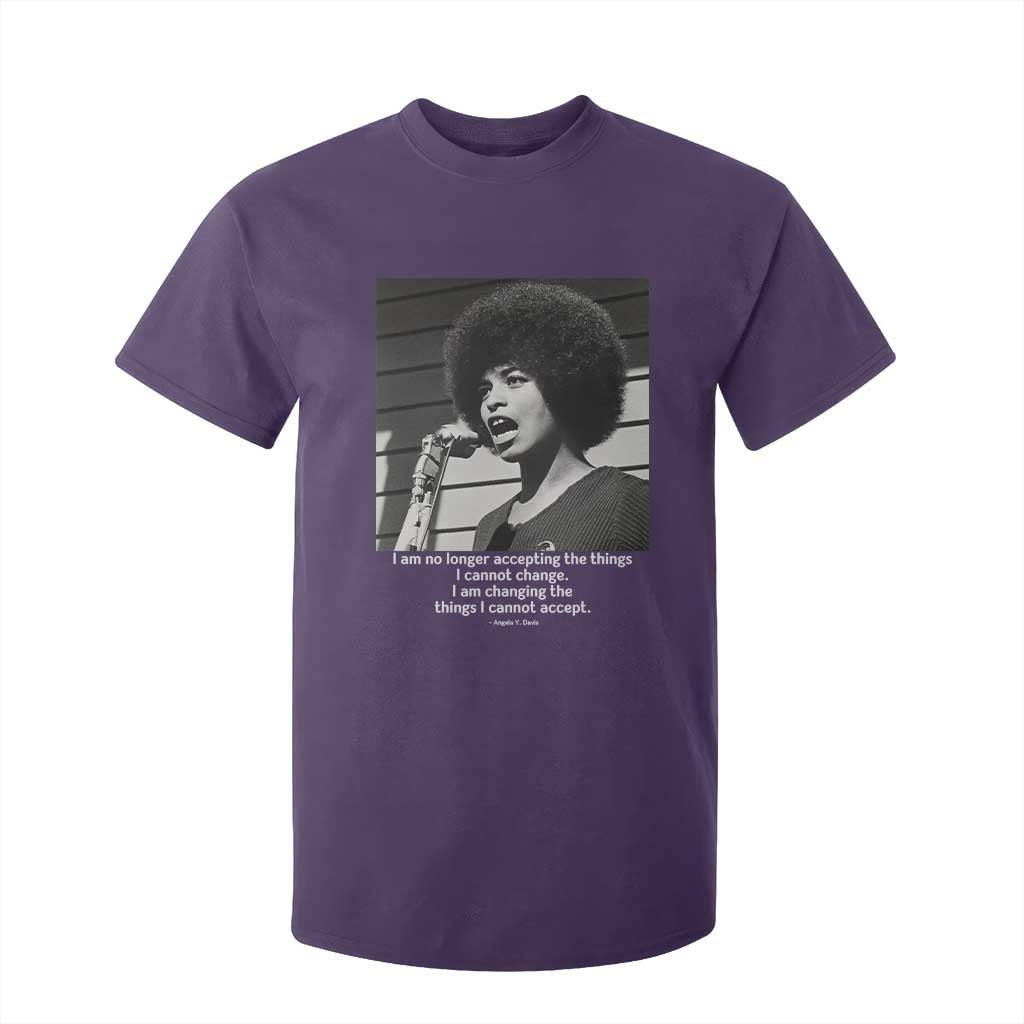 Angela Davis Inspirational Quote T Shirt For Kid Black History African Pride Power TS14 Purple Print Your Wear
