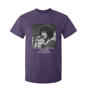 Angela Davis Inspirational Quote T Shirt For Kid Black History African Pride Power TS14 Purple Print Your Wear