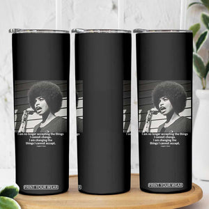 Angela Davis Inspirational Quote Skinny Tumbler Black History African Pride Power TS14 Print Your Wear