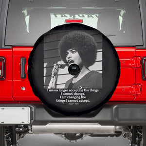 Angela Davis Inspirational Quote Spare Tire Cover Black History African Pride Power TS14 Black Print Your Wear