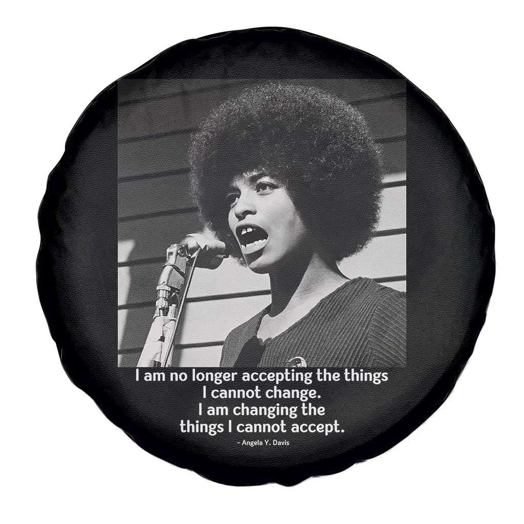 Angela Davis Inspirational Quote Spare Tire Cover Black History African Pride Power TS14 Print Your Wear