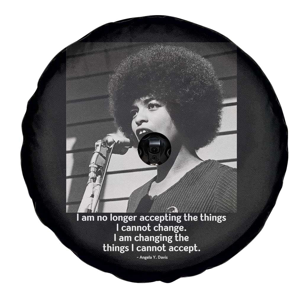 Angela Davis Inspirational Quote Spare Tire Cover Black History African Pride Power TS14 Print Your Wear