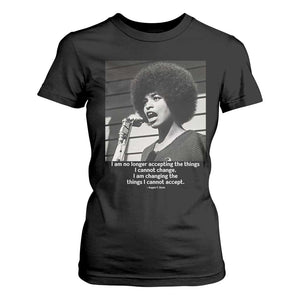 Angela Davis Inspirational Quote T Shirt For Women Black History African Pride Power TS14 Black Print Your Wear