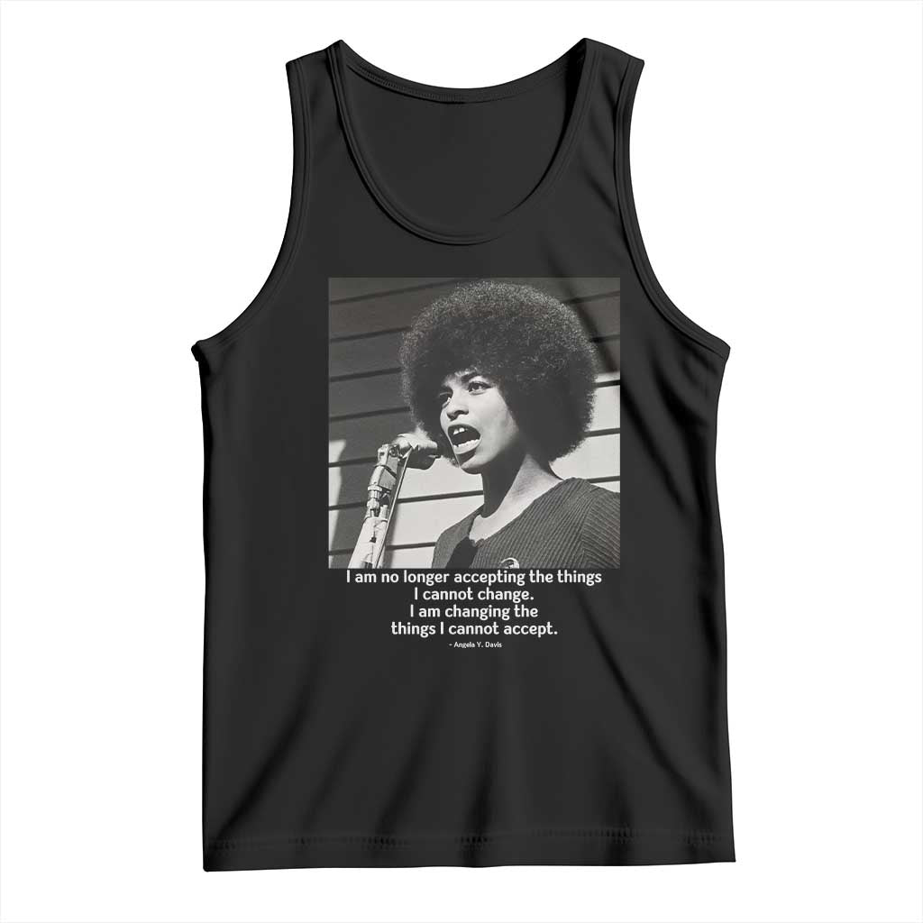 Angela Davis Inspirational Quote Tank Top Black History African Pride Power TS14 Black Print Your Wear