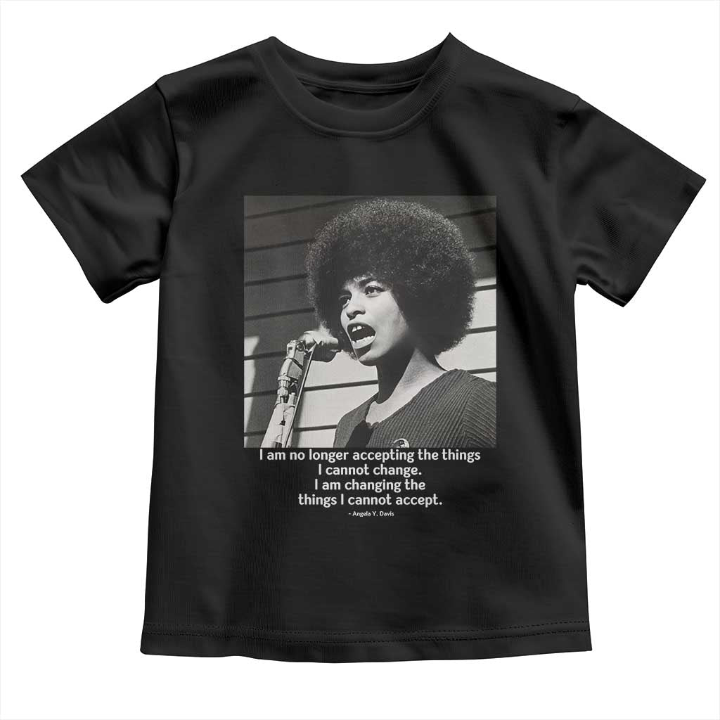 Angela Davis Inspirational Quote Toddler T Shirt Black History African Pride Power TS14 Black Print Your Wear