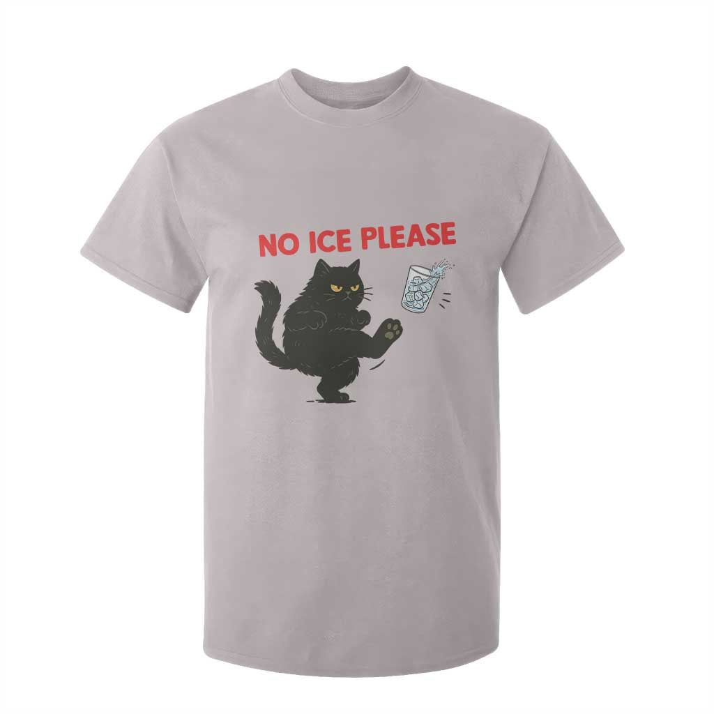 No Ice Please T Shirt For Kid Funny Black Cat Abolish ICE Meme Protest TS14 Ice Gray Print Your Wear