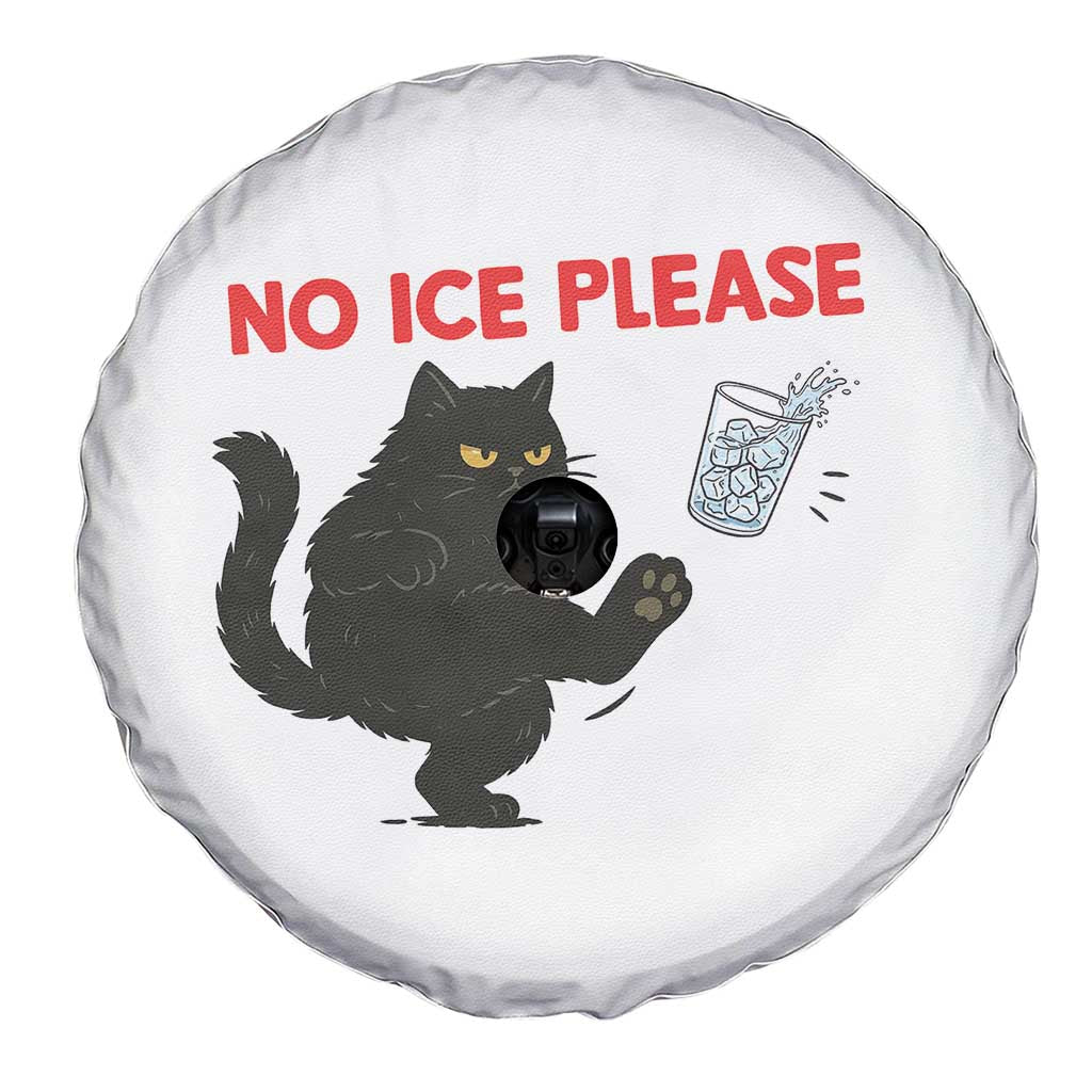 No Ice Please Spare Tire Cover Funny Black Cat Abolish ICE Meme Protest TS14 Print Your Wear
