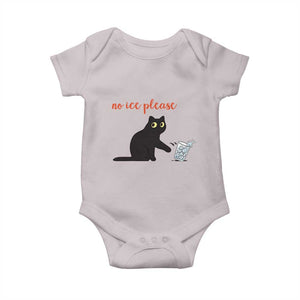 No Ice Please Baby Onesie Funny Cat Abolish ICE Meme Protest TS14 Ice Gray Print Your Wear