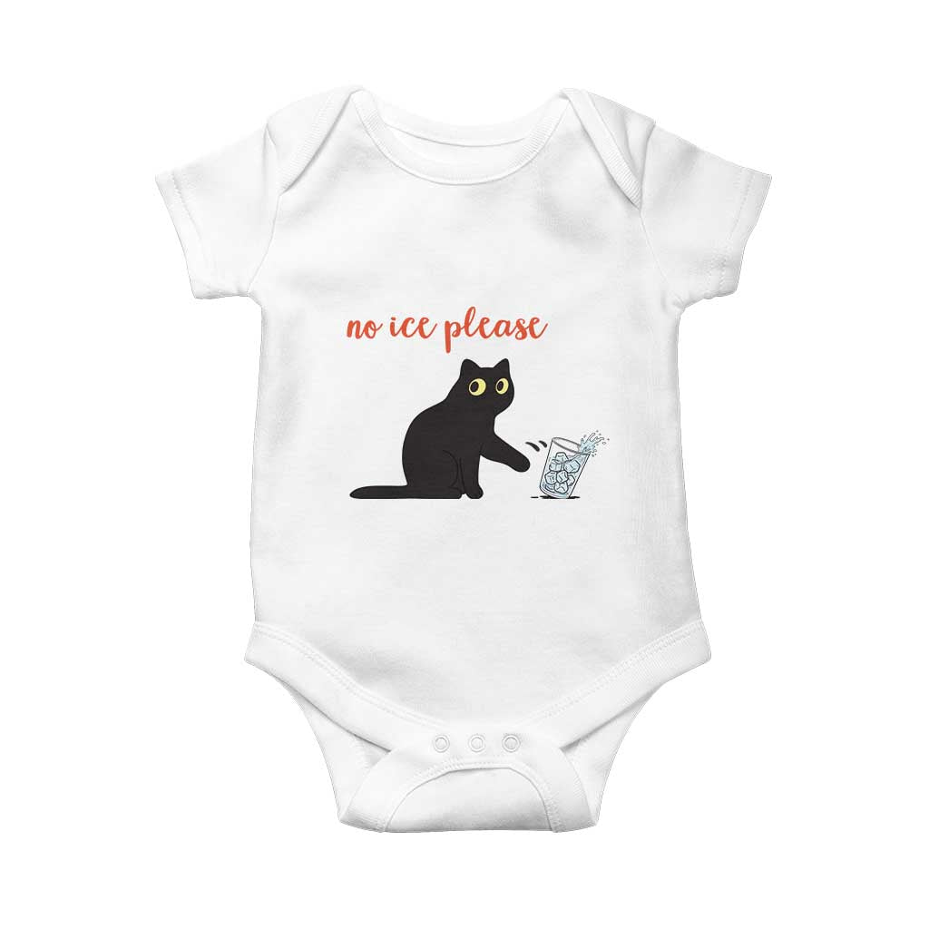 No Ice Please Baby Onesie Funny Cat Abolish ICE Meme Protest TS14 White Print Your Wear