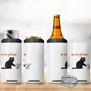 No Ice Please 4 in 1 Can Cooler Tumbler Funny Cat Abolish ICE Meme Protest TS14 Print Your Wear
