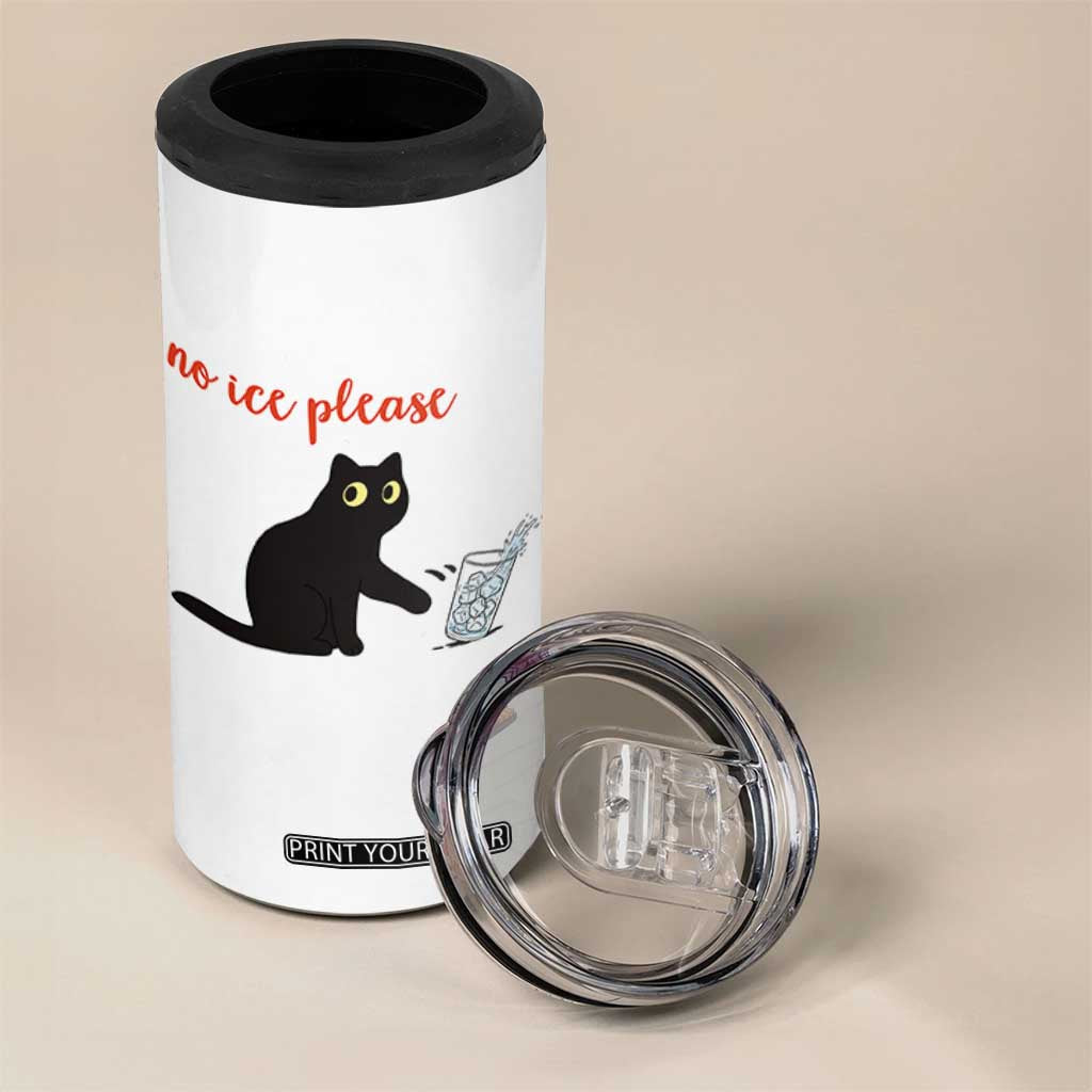 No Ice Please 4 in 1 Can Cooler Tumbler Funny Cat Abolish ICE Meme Protest TS14 Print Your Wear