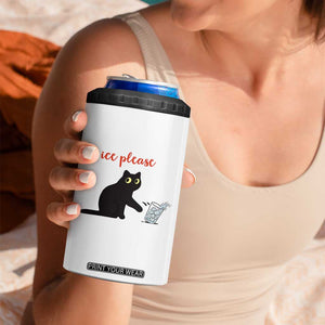 No Ice Please 4 in 1 Can Cooler Tumbler Funny Cat Abolish ICE Meme Protest TS14 Print Your Wear