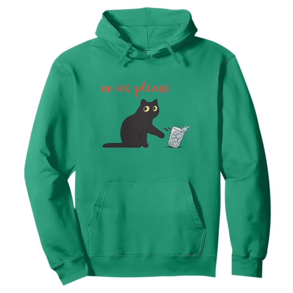 No Ice Please Hoodie Funny Cat Abolish ICE Meme Protest TS14 Irish Green Print Your Wear