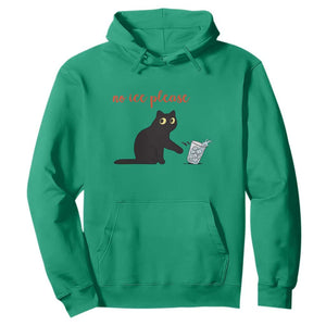 No Ice Please Hoodie Funny Cat Abolish ICE Meme Protest TS14 Irish Green Print Your Wear
