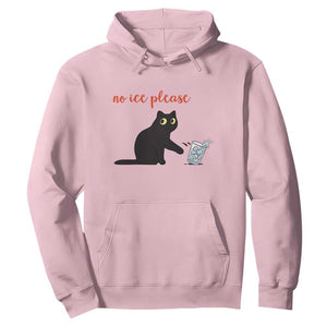 No Ice Please Hoodie Funny Cat Abolish ICE Meme Protest TS14 Light Pink Print Your Wear