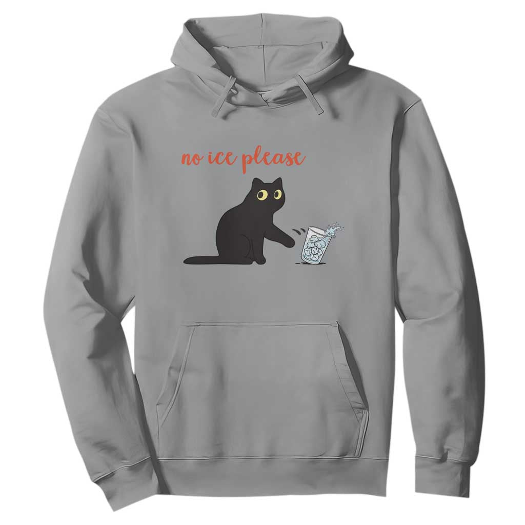 No Ice Please Hoodie Funny Cat Abolish ICE Meme Protest TS14 Sport Gray Print Your Wear