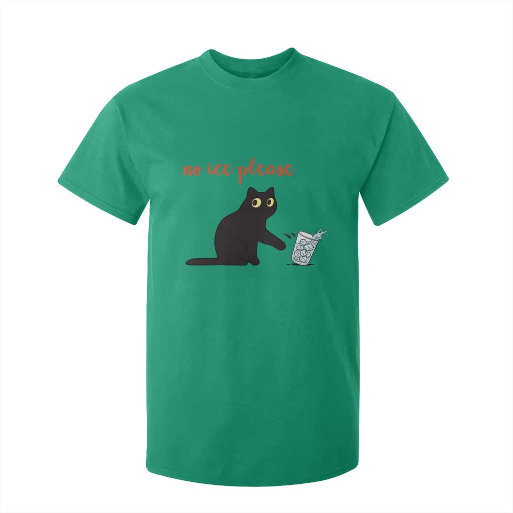 No Ice Please T Shirt For Kid Funny Cat Abolish ICE Meme Protest TS14 Irish Green Print Your Wear