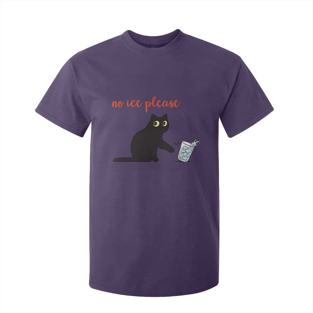 No Ice Please T Shirt For Kid Funny Cat Abolish ICE Meme Protest TS14 Purple Print Your Wear