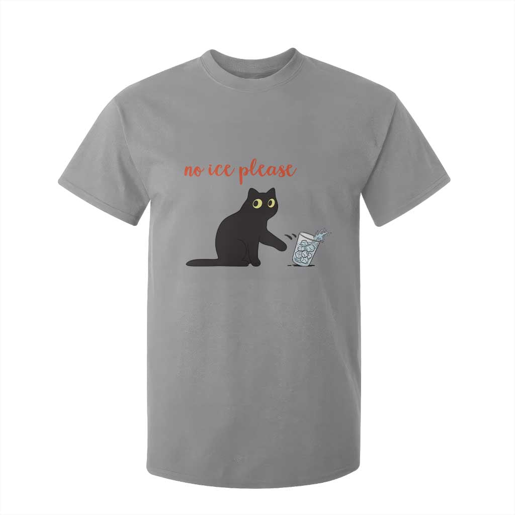 No Ice Please T Shirt For Kid Funny Cat Abolish ICE Meme Protest TS14 Sport Gray Print Your Wear