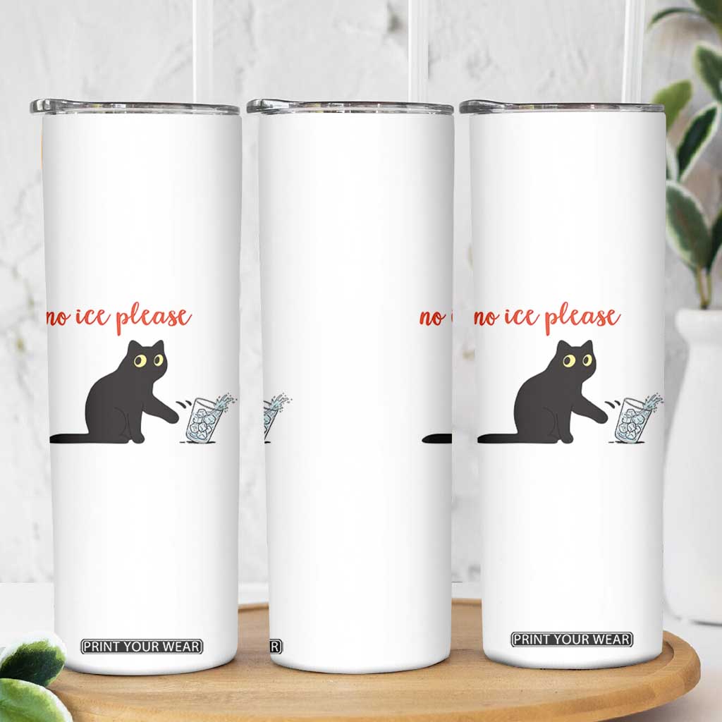 No Ice Please Skinny Tumbler Funny Cat Abolish ICE Meme Protest TS14 Print Your Wear