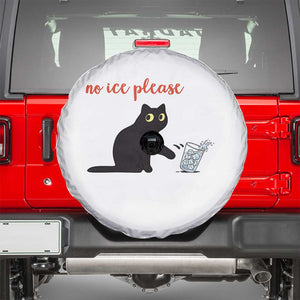 No Ice Please Spare Tire Cover Funny Cat Abolish ICE Meme Protest TS14 White Print Your Wear