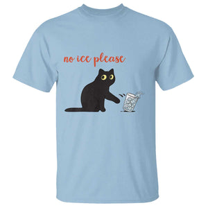 No Ice Please T Shirt Funny Cat Abolish ICE Meme Protest TS14 Light Blue Print Your Wear