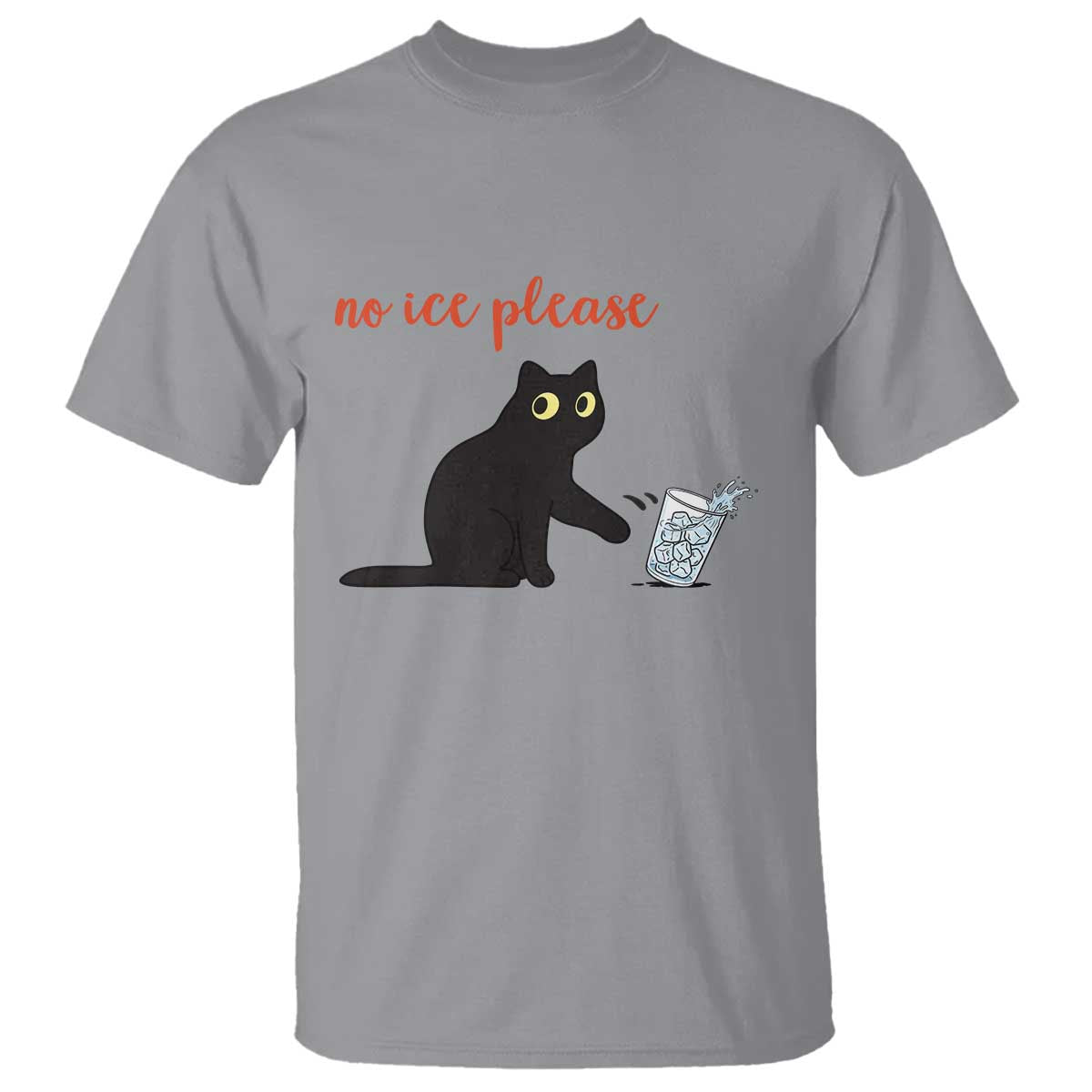 No Ice Please T Shirt Funny Cat Abolish ICE Meme Protest TS14 Sport Gray Print Your Wear