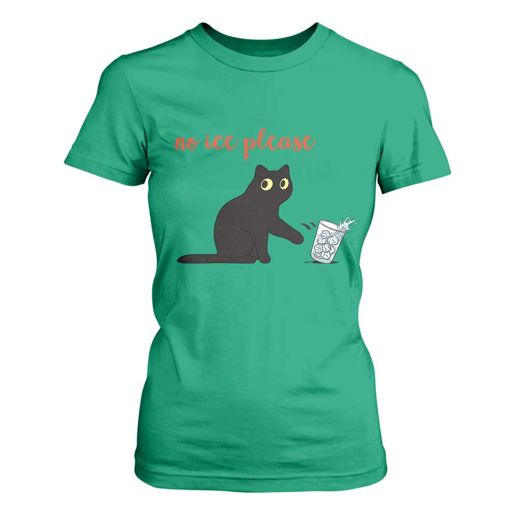 No Ice Please T Shirt For Women Funny Cat Abolish ICE Meme Protest TS14 Irish Green Print Your Wear