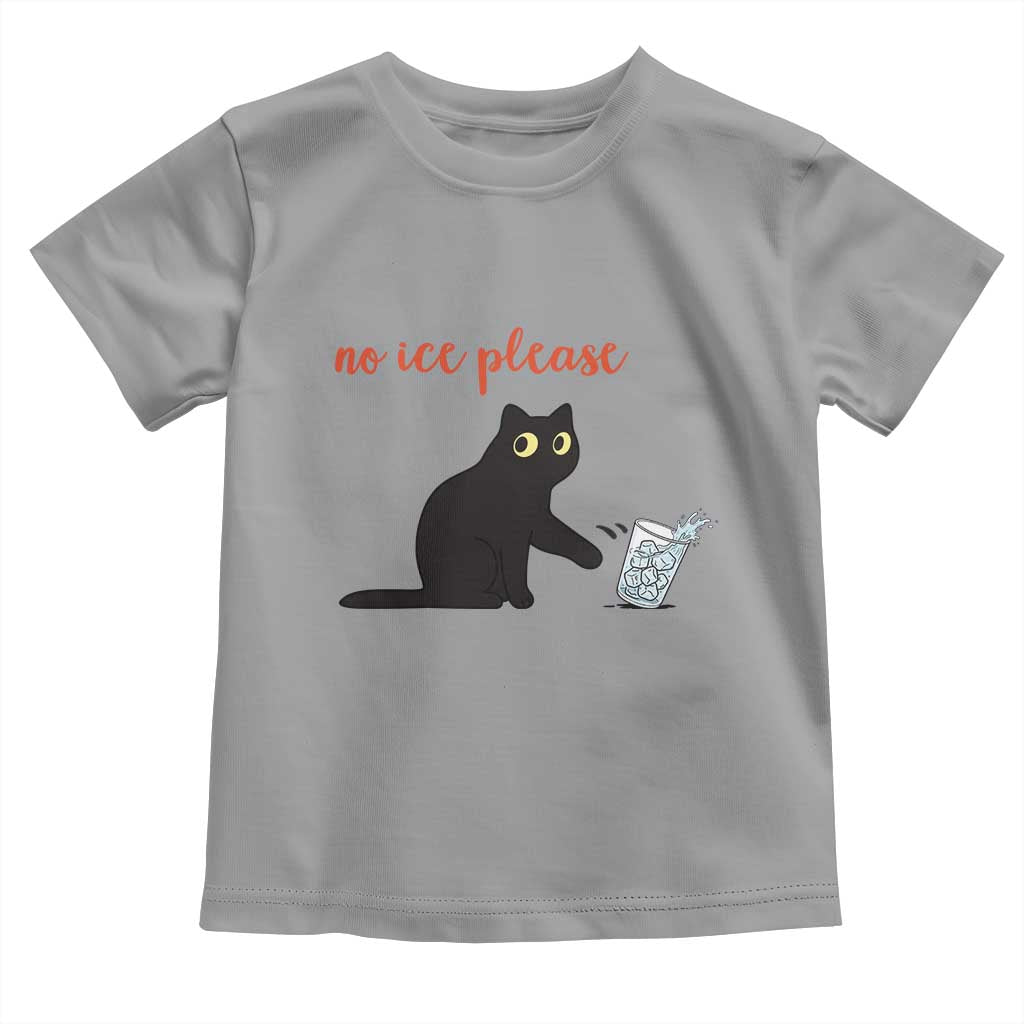 No Ice Please Toddler T Shirt Funny Cat Abolish ICE Meme Protest TS14 Sport Gray Print Your Wear