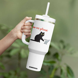 No Ice Please Tumbler With Handle Funny Cat Abolish ICE Meme Protest TS14 Print Your Wear
