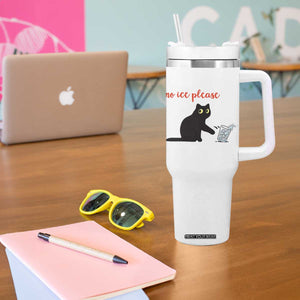 No Ice Please Tumbler With Handle Funny Cat Abolish ICE Meme Protest TS14 Print Your Wear