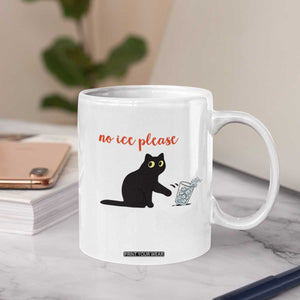 No Ice Please Coffee Mug Funny Cat Abolish ICE Meme Protest TS14 Print Your Wear