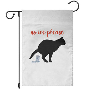 No Ice Please Garden Flag Funny Cat Abolish ICE Meme TS14 White Print Your Wear