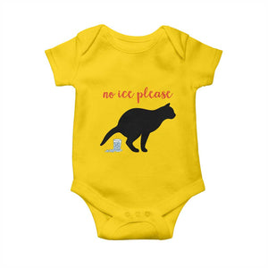 No Ice Please Baby Onesie Funny Cat Abolish ICE Meme TS14 Daisy Print Your Wear