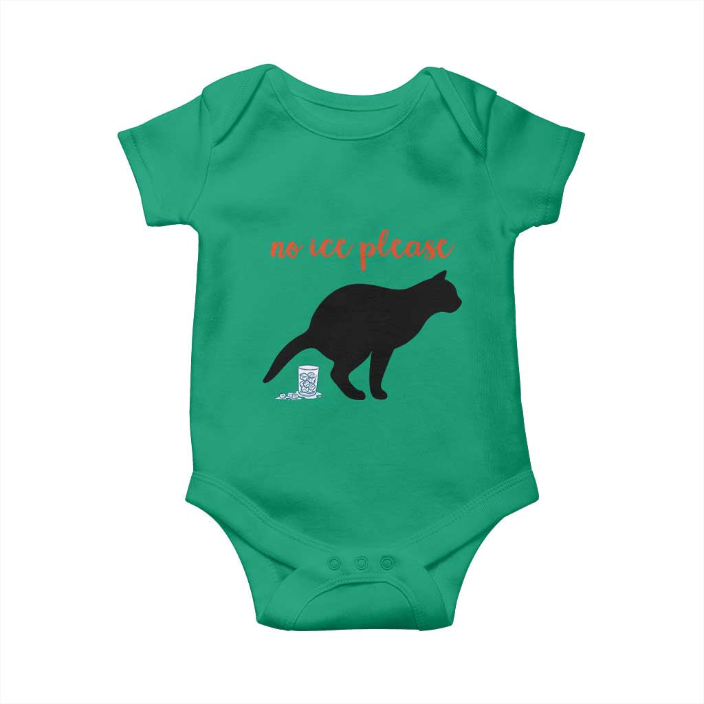 No Ice Please Baby Onesie Funny Cat Abolish ICE Meme TS14 Irish Green Print Your Wear