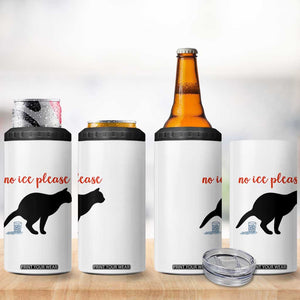 No Ice Please 4 in 1 Can Cooler Tumbler Funny Cat Abolish ICE Meme TS14 Print Your Wear