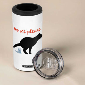 No Ice Please 4 in 1 Can Cooler Tumbler Funny Cat Abolish ICE Meme TS14 Print Your Wear