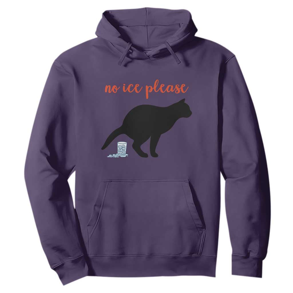 No Ice Please Hoodie Funny Cat Abolish ICE Meme TS14 Purple Print Your Wear