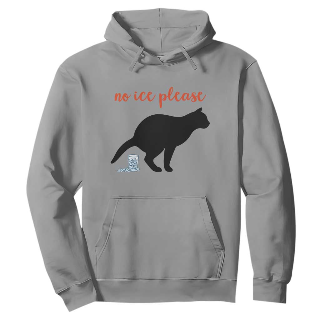 No Ice Please Hoodie Funny Cat Abolish ICE Meme TS14 Sport Gray Print Your Wear