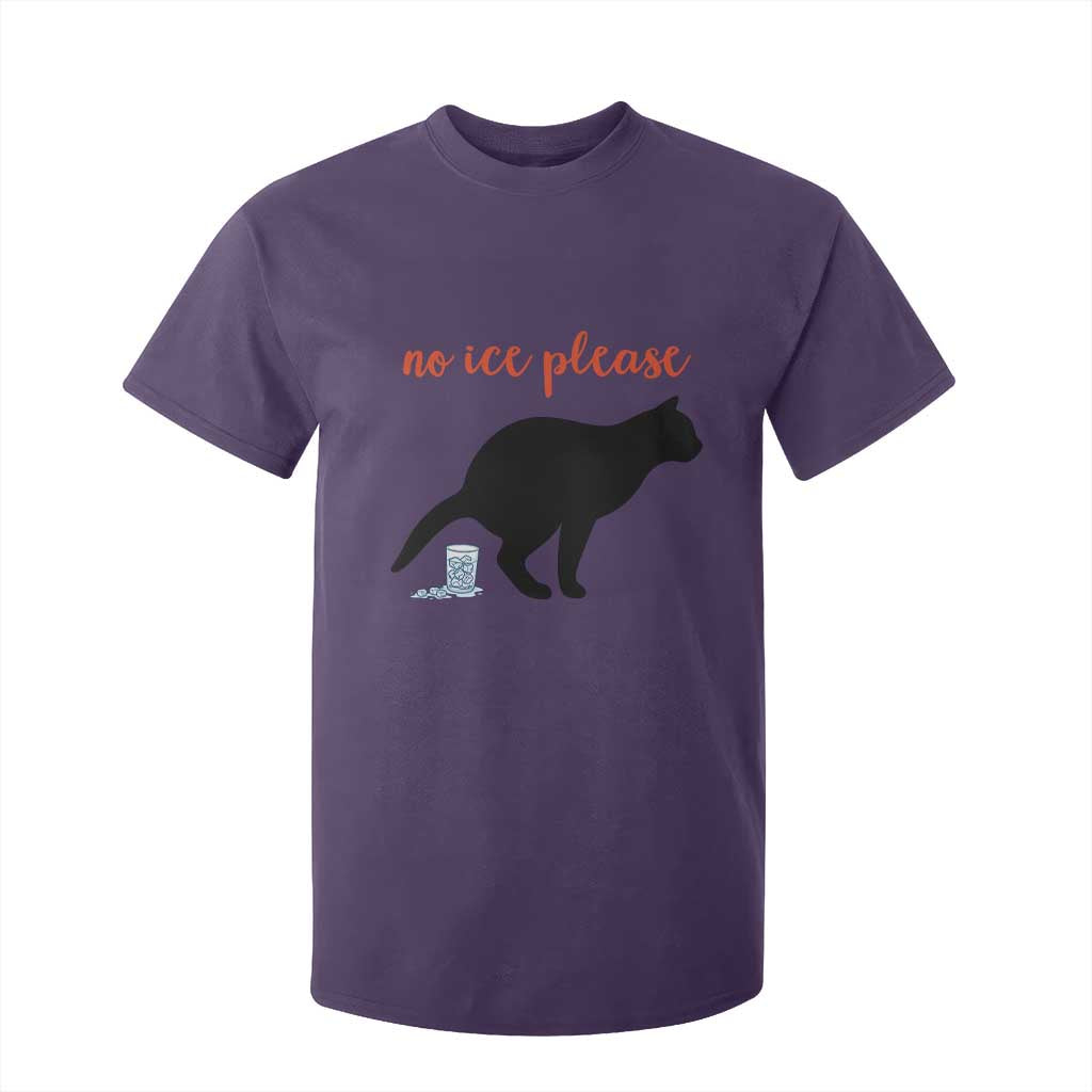 No Ice Please T Shirt For Kid Funny Cat Abolish ICE Meme TS14 Purple Print Your Wear