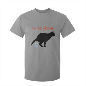 No Ice Please T Shirt For Kid Funny Cat Abolish ICE Meme TS14 Sport Gray Print Your Wear