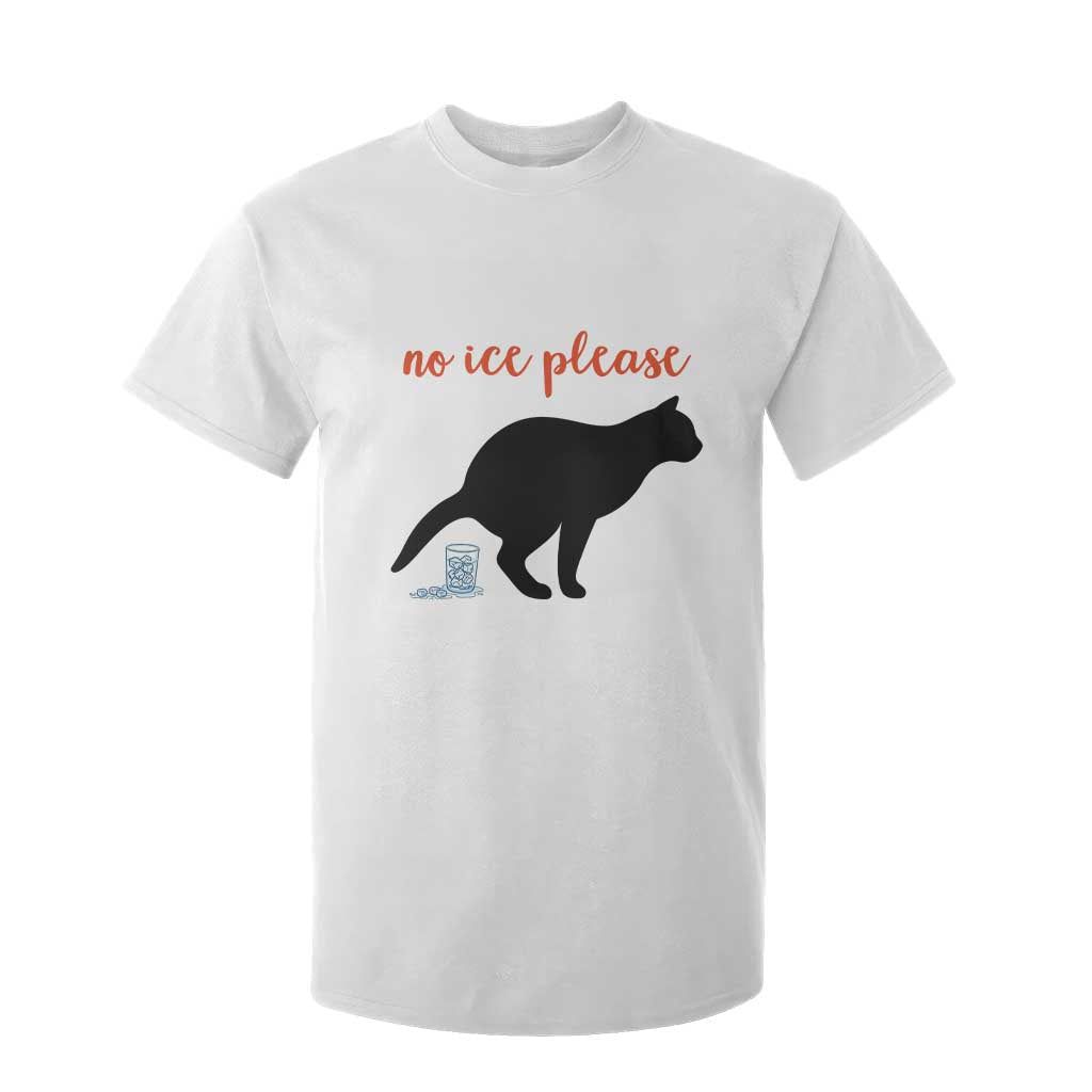 No Ice Please T Shirt For Kid Funny Cat Abolish ICE Meme TS14 White Print Your Wear