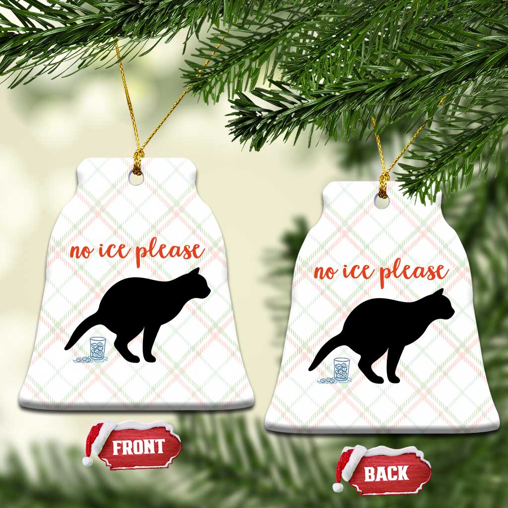 No Ice Please Ceramic Ornament Funny Cat Abolish ICE Meme TS14 Print Your Wear