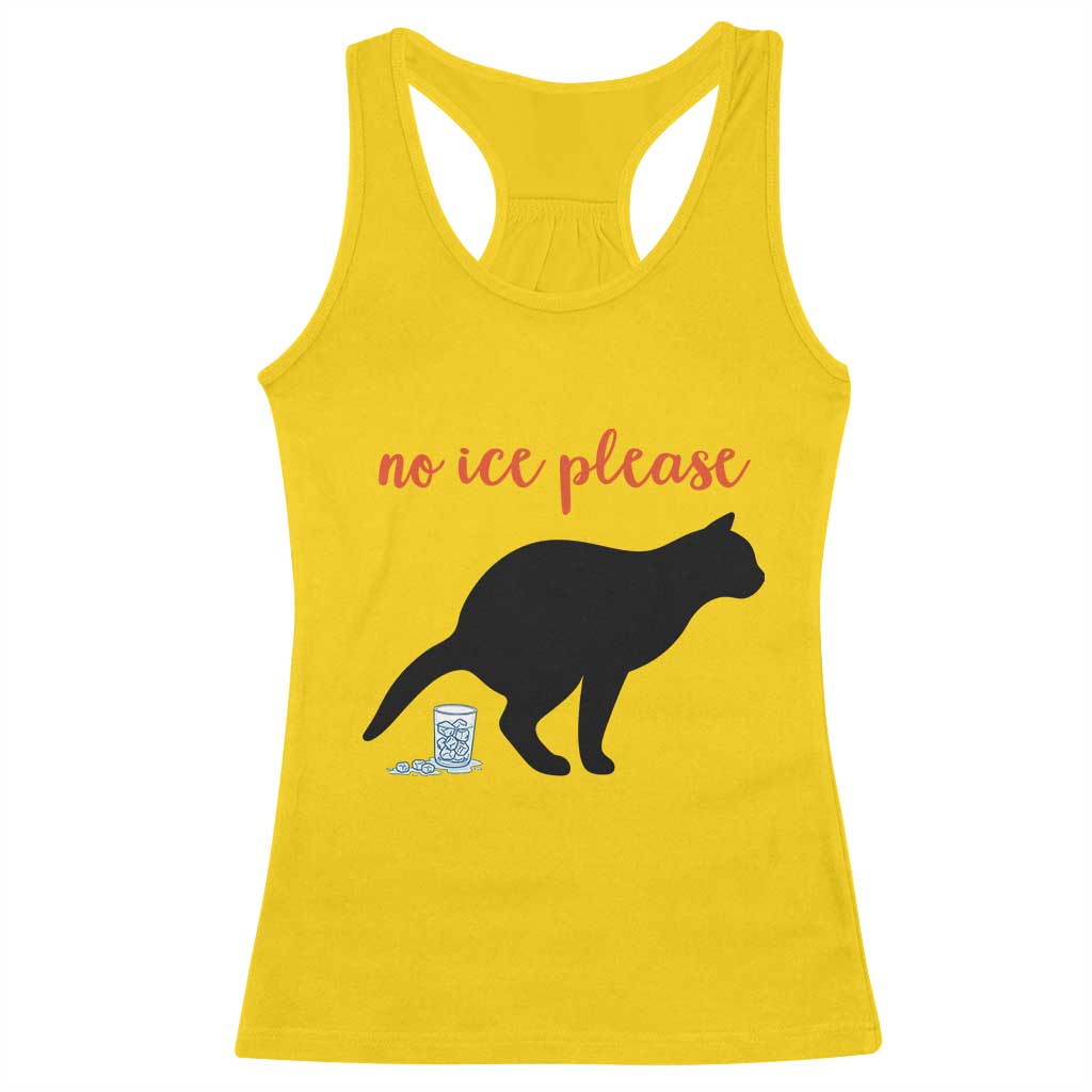 No Ice Please Racerback Tank Top Funny Cat Abolish ICE Meme TS14 Daisy Print Your Wear