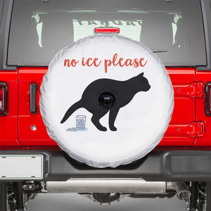 No Ice Please Spare Tire Cover Funny Cat Abolish ICE Meme TS14 White Print Your Wear