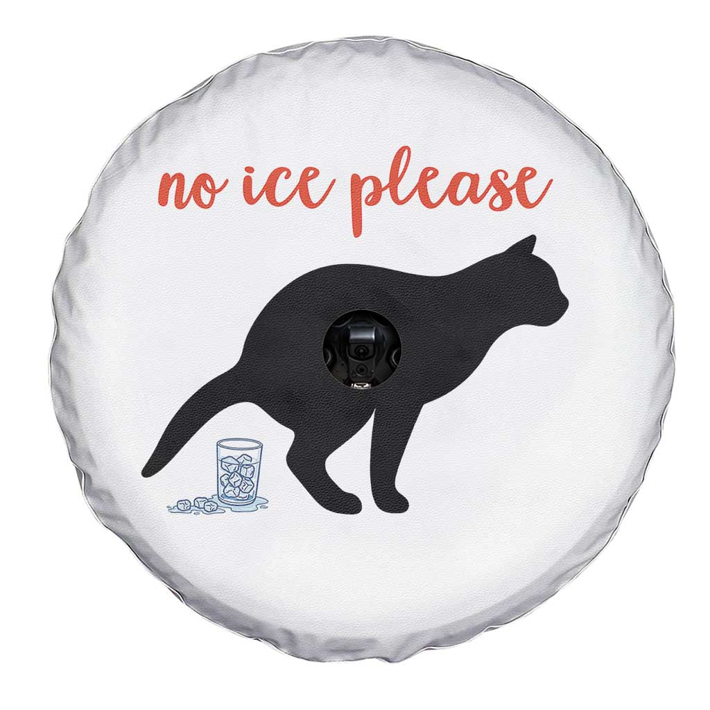 No Ice Please Spare Tire Cover Funny Cat Abolish ICE Meme TS14 Print Your Wear