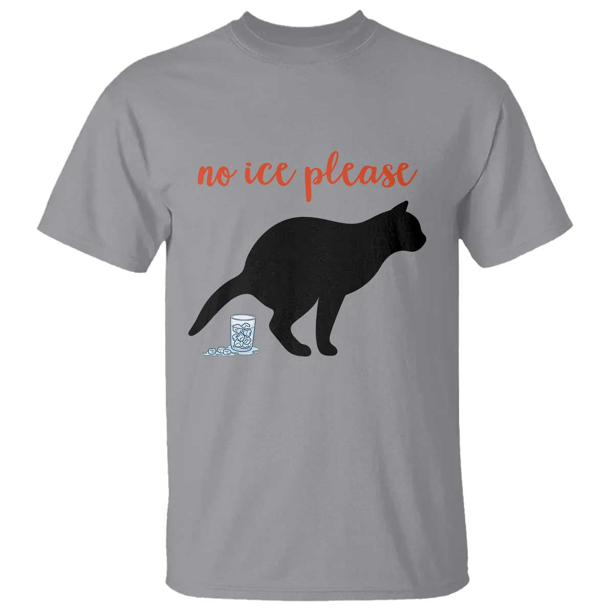 No Ice Please T Shirt Funny Cat Abolish ICE Meme TS14 Sport Gray Print Your Wear