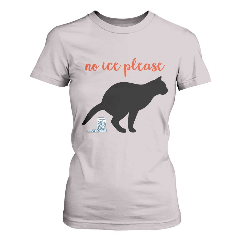 No Ice Please T Shirt For Women Funny Cat Abolish ICE Meme TS14 Ice Gray Print Your Wear