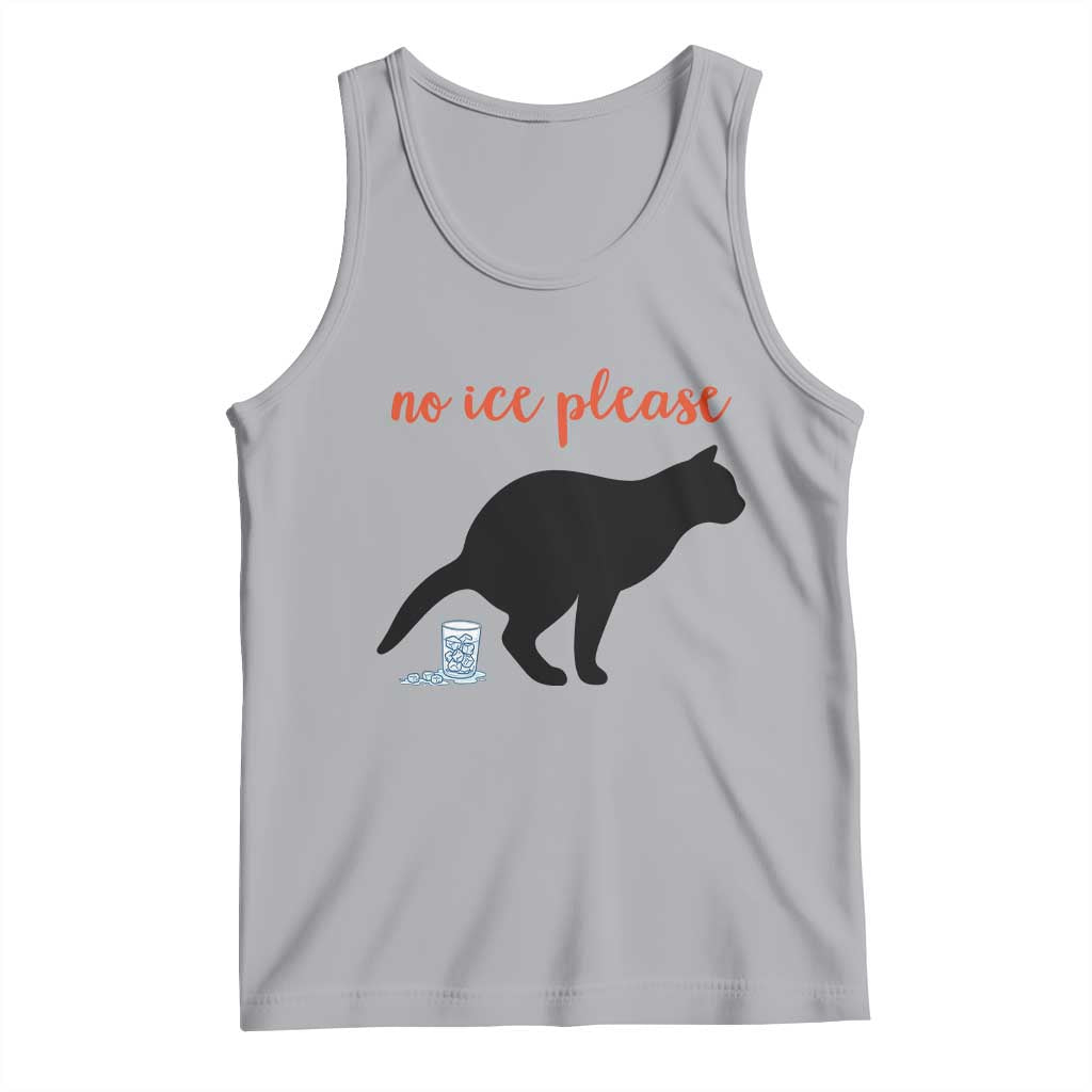 No Ice Please Tank Top Funny Cat Abolish ICE Meme TS14 Athletic Heather Print Your Wear